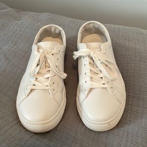 New Republic Kurt Leather Sneakers. White, Mens 9